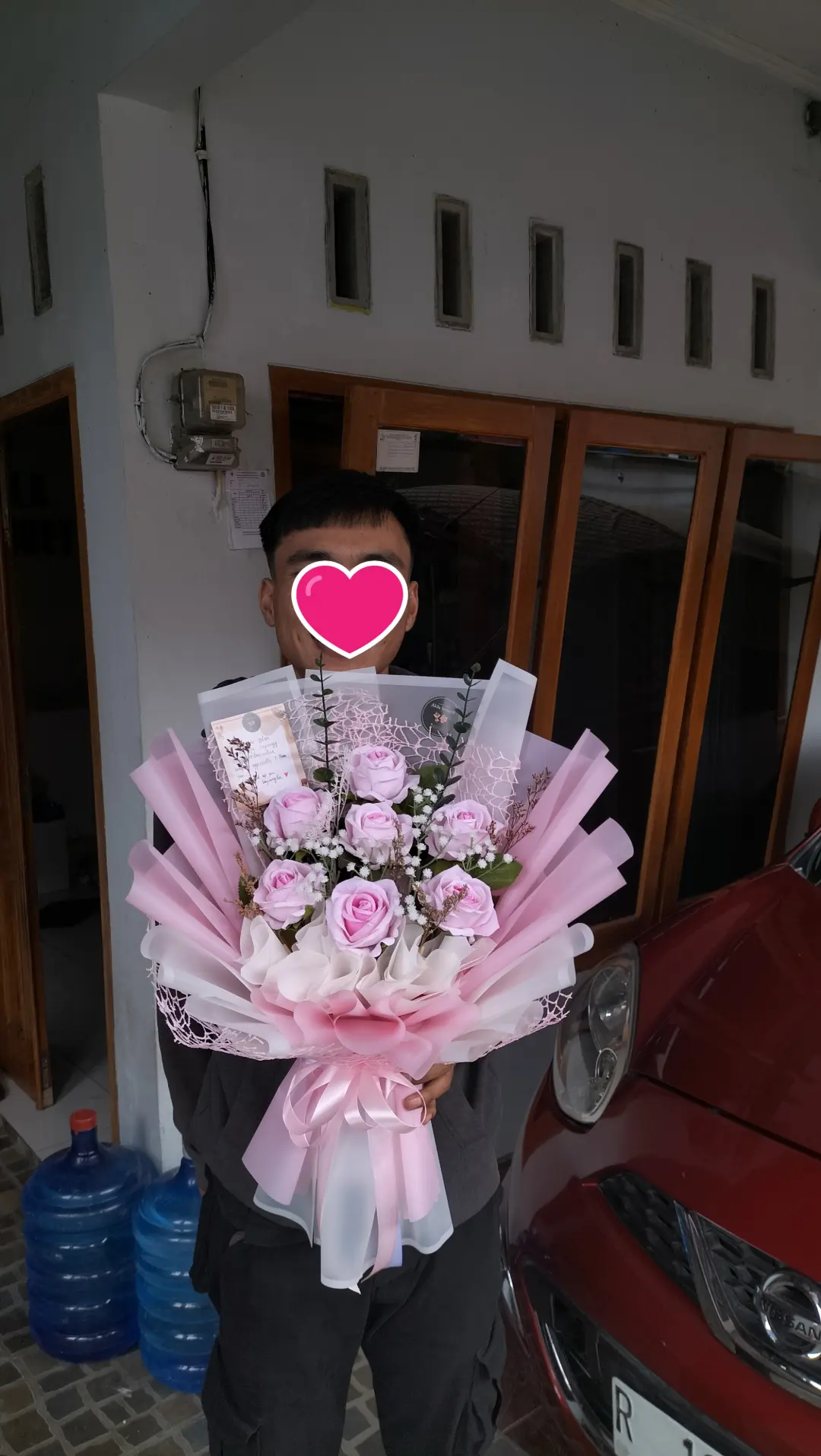 7 Premium Pink Roses Bouquet