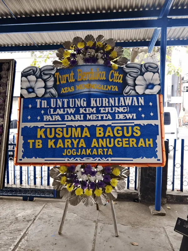Solemn Blue Condolence Board