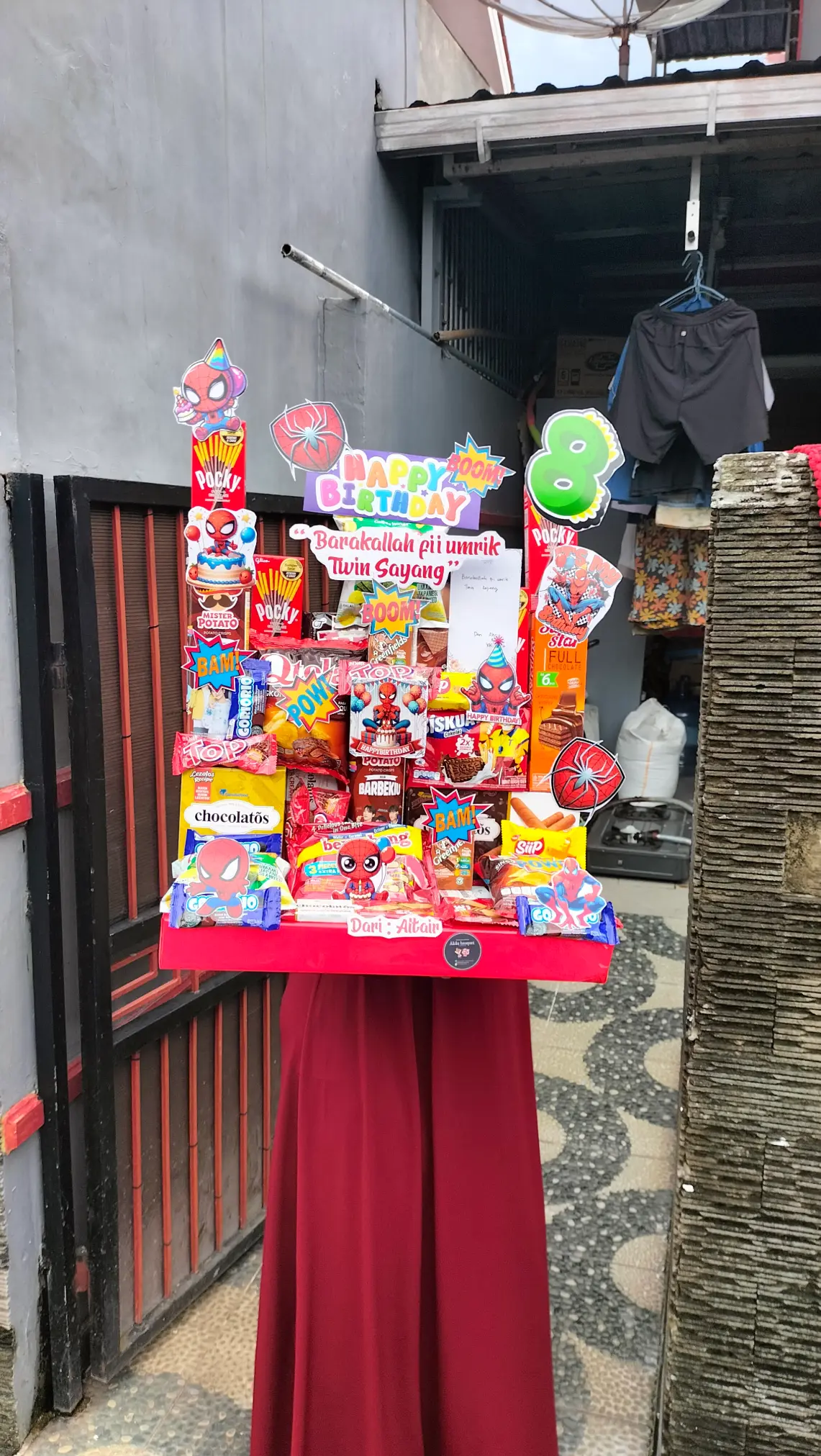 Dokumentasi Madding Snack Surprise Ultah Anak Kirim ke Perum Sapphire Regency KS Tubun Purwokerto Barat