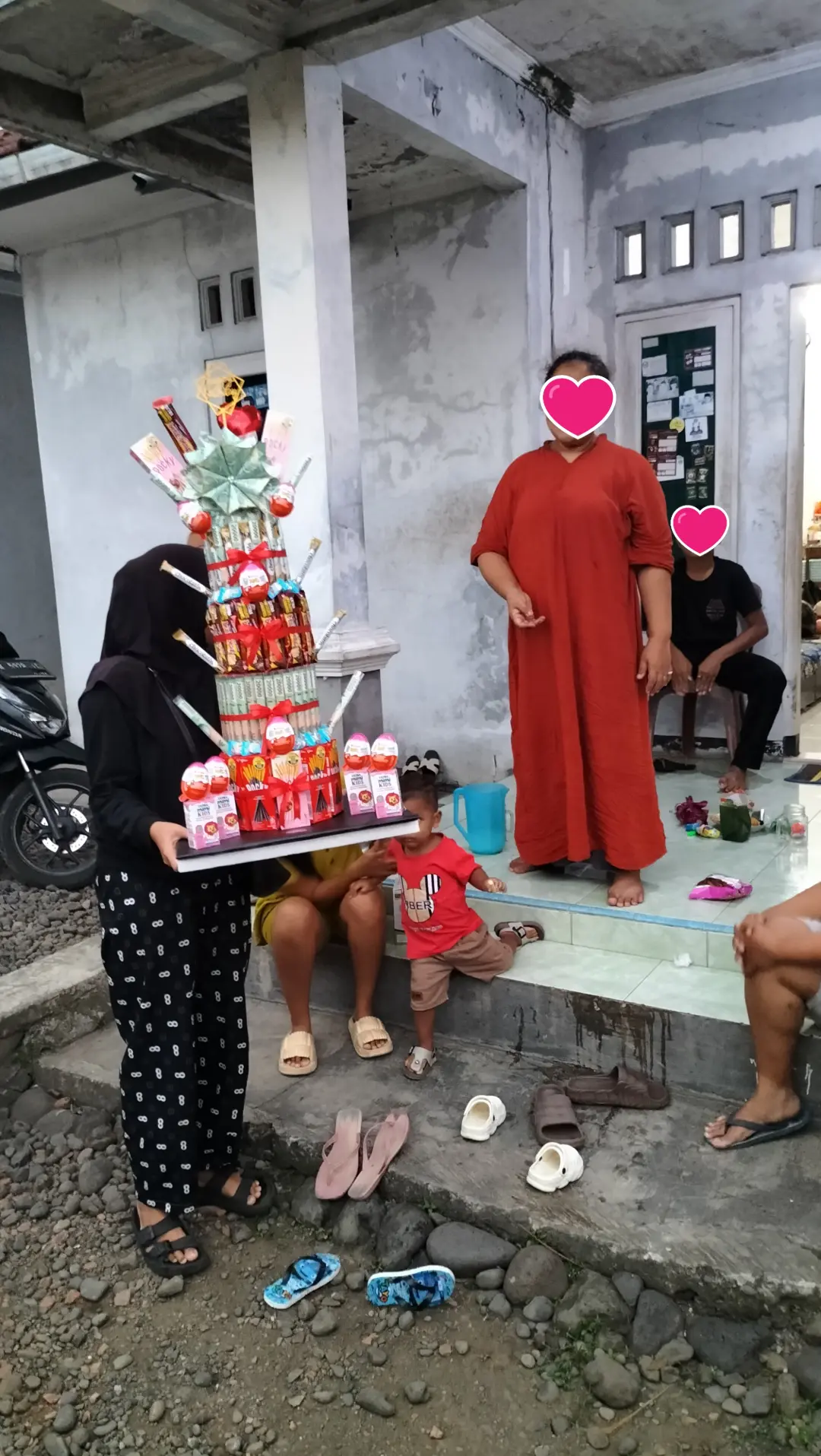 Dokumentasi Surprise Tower Snack Isi Uang Ultah Anak Kirim ke Purwokerto Timur
