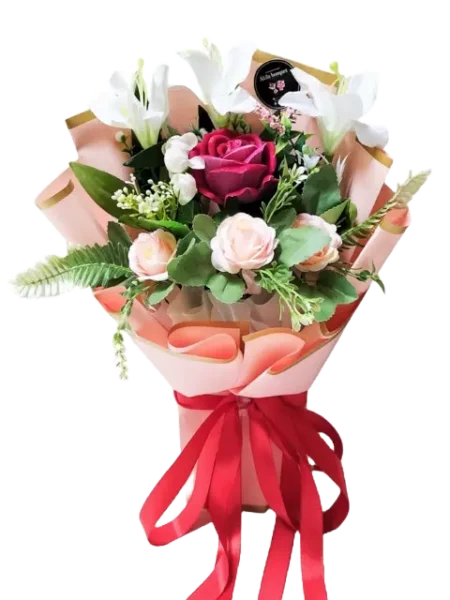 Buket bunga mawar merah - One Heart