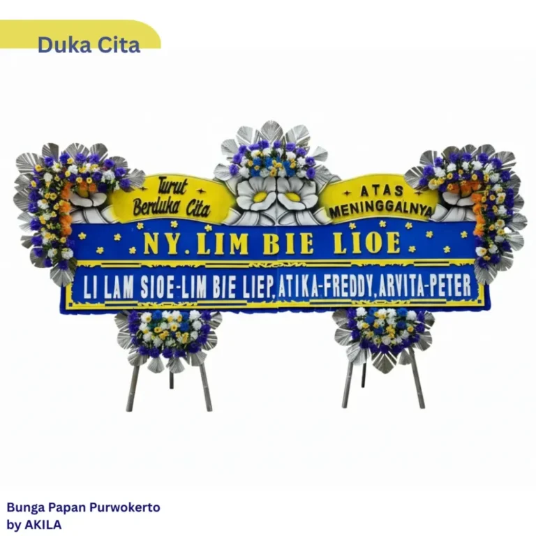 Jual Bunga Papan Duka Cita Stairway Heaven Free Ongkir ke rumah duka di Purwokerto
