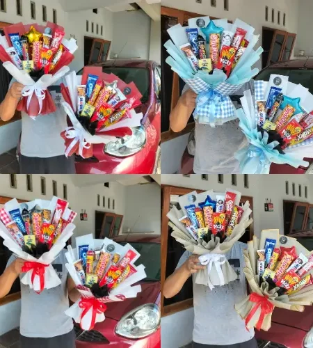 buket snack pesanan customer ultah anak di sd al azhar