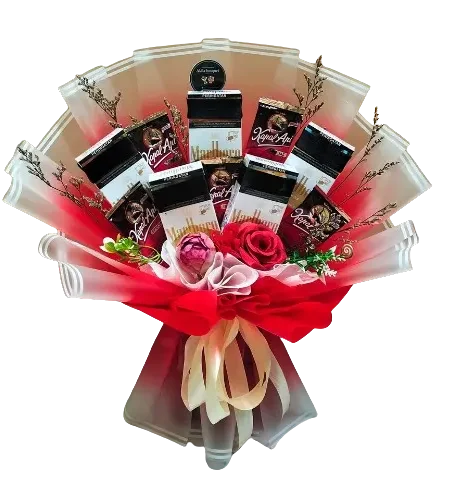 jual buket rokok marlboro isi 5 pcs wrapping merah purwokerto