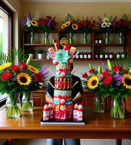 tower snack isi uang susu beng beng ulang tahun anak